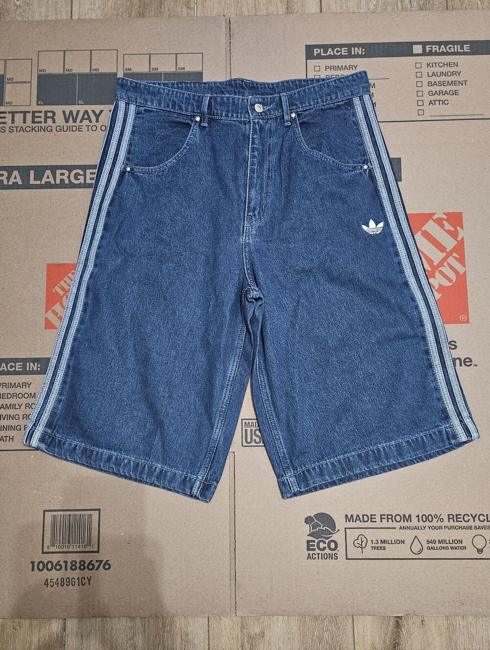 Adidas Adicolor Denim Firebird Shorts